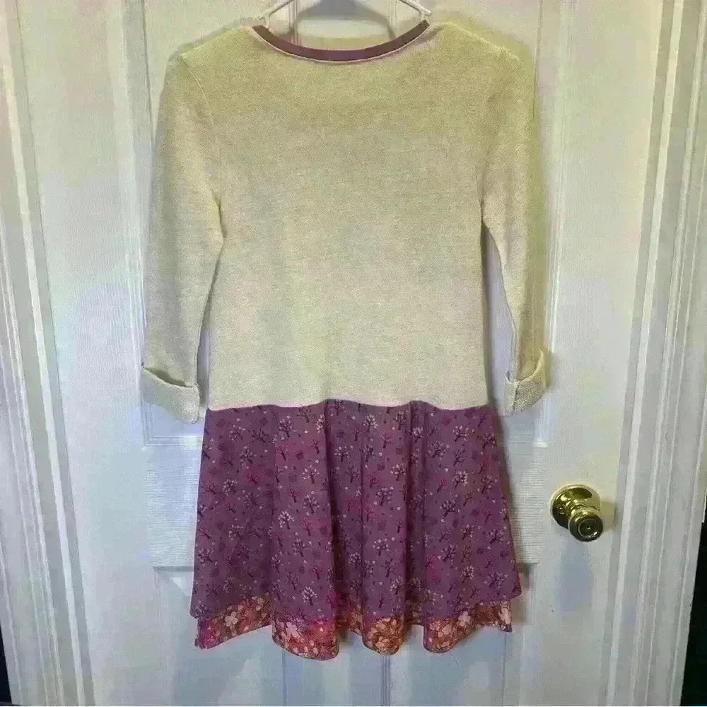 Matilda Jane 435 Apple Tree Shimmer Dress Floral Girl’s Size 12 - Picture 3 of 9